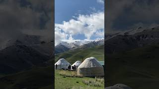 Horseback riding to Son-Kul lake. Kyrgyzstan