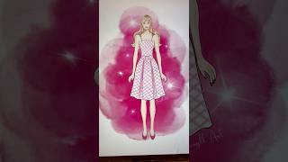 Barbie Drawing l Fashion illustration #barbie #barbiecore #drawing #fashionillustration