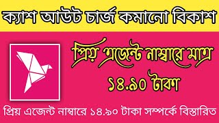 bKash Cash Out Charge 14 Tk | বিকাশে ক্যাশ আউট চার্য এখন মাত্র ১৪ টাকা | bKash Priyo Number Offer |