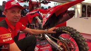 HRC factory crf450 RW tim gajser's bike look round