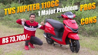 TVS Jupiter 110cc new model red colour Ownership Review (सच्चाई बता दी मैंने) Positives & Negatives