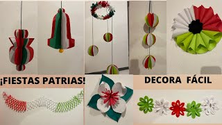 Adornos para fiestas patrias ¡facilísimos de hacer!