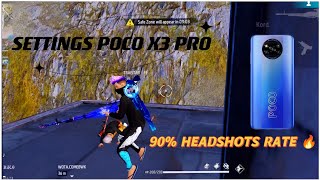 My New Setting ⚙️ Best Headshots Setting For POCO X3 PRO📱