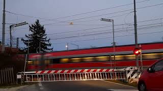 PL Italia - Monselice - Via Rivella (TM2000)- Treni merci e Frecce a non finire mentre cala il buio