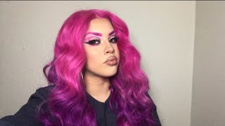 Pink and purple ombré wig | Ali Annabelle hair