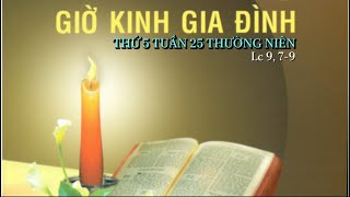 THỨ 5 TUẦN 25 TN 26/09/2024