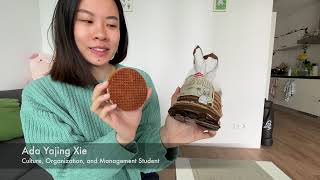 Ada shows us how to eat stroopwafels and tompouce