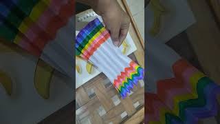 Cute Rainbow paper craft 💓🌈#shorts#trending#art