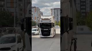 Scania super 560S V8 truck interior scania super truck heavy truck trailer#beautiful  Sweden truck🇸🇪