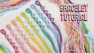 Greek Wave Bracelet Tutorial [CC] || Friendship Bracelets