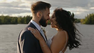 Rainy cottage elopement on an ISLAND | Havelock, Ontario | Ontario Elopement Videographer