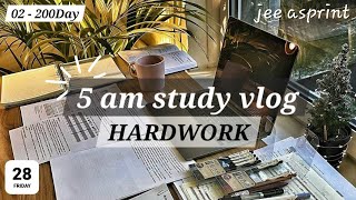 second day of hard work 💪|| 02/200 days challenge || productive study📚 vlog for jee aspirant 💫