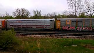 Union Pacific & CSX train in barberton Ohio