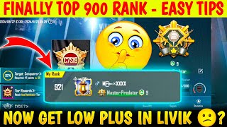 DAY 26 🇮🇳 FINALLY REACHED TOP 900 RANK | LIVIK LOW PLUS TIPS & TRICKS - SOLO CONQUEROR