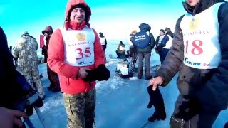 Акмолинские обл соревнования по подледному лову рыбы 12.03.2016г (г.Кокшетау,оз.Копа)