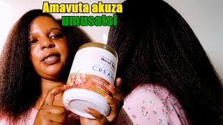 Dore Amavuta yoroshya umusatsi wa naturel vuba cyane / best hair cream for natural hair