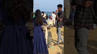 🔥கார பொரி😋 | 🔥 Besant Nagar beach 🏖️ Chennai | Tamil Vlog | #shorts #smileyvloggertamil