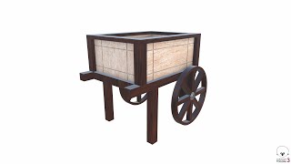 Planter Cart 3D Model