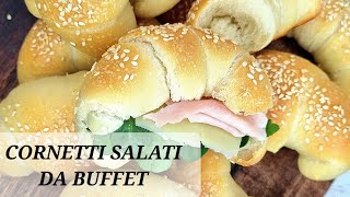 CORNETTI SOFFICI SALATI DA BUFFET