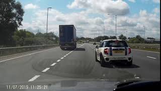 utility warehouse don't drive like a wanker in sign written car