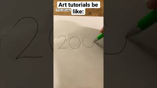 Art tutorials be like: #art #tutorials #200subs #thankyou