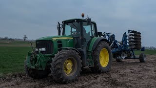 Talerzowanie po oborniku i obornik |John Deere 6930|