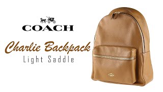 Coach Charlie Backpack Light Saddle