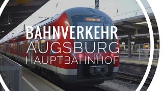 Bahnverkehr in Augsburg - Ein paar Nachtminuten am Augsburger Hauptbahnhof - 26.10.2012