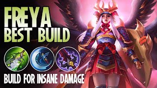 BEST BUILD FOR FREYA IN MOBILE LEGENDS / INSANE DAMAGE / UNLIMITED PASSIVE / FREYA GAME PLAY