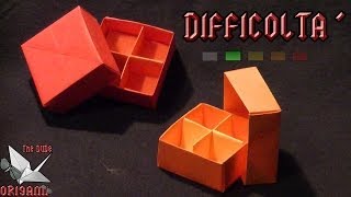 [ORIGAMI ITA] Scatola Con Separatore e Coperchio (David Brill/Paulo Bascetta) || Origami Utili