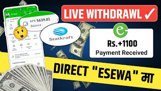 😲 Rs.+1100/Live Withdrawl Proof In Esewa 💸 New Esewa Earning Website 2024