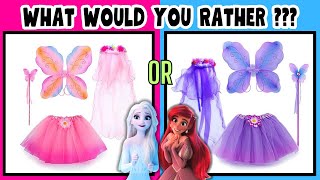 [Eps 1] Elsa Frozen vs Ariel, What Would You Rather? | Adorable Things