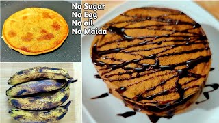 Leftover Banana Pancake | No sugar, oil, flour pancake recipe | Flavours Touch