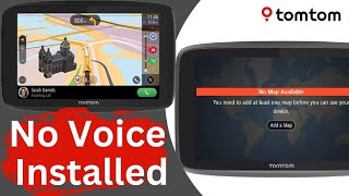 how to install a voice guide on a TomTom navigation device: