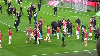 2022/23 Carabao Cup Final: Manchester United 2-0 Newcastle United - Players victory lap