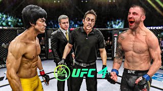 Bruce Lee vs Alexander Volkanovski - EA Sports UFC 4 - Bruce Lee Fight Club 🔥🐲