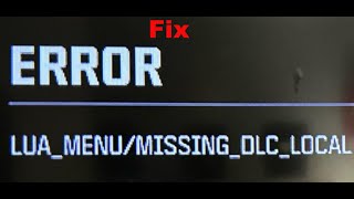 Fix Call of Duty Error LUA_MENU/MISSING_DLC_LOCAL On PS5