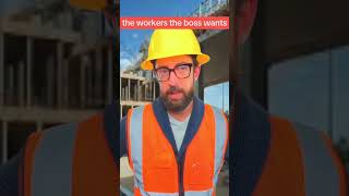 The workers that no boss wants #shorts #shortvideo #funnyworker #funny #constructionworker