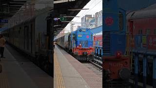 WDM7 locomotive shunting Vijayawada Jan Shatabdi Express 😍