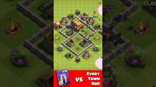 Bat Army vs Every Town Hall (Part-1) | Clash of Clans #coc #cocshorts