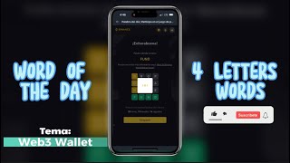 WORD OF THE DAY I BINANCE ANSWER NEW 4 Letter Words / Tema: Web3 Wallet