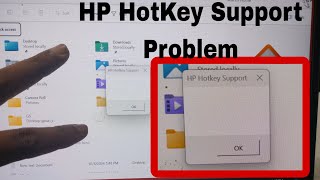 {SOLVED}All HP Laptop Series HOTKEY SUPPORT Blank POP- UP Problem in Windows 10,11#Macnitesh