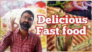 Center Point Fast Food|Veg Cheese sandwich|Veg Cheese Grill|Indian food safari|Surat street food