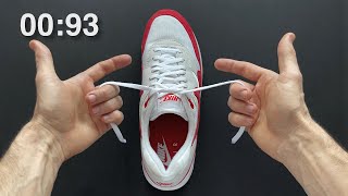 HOW TO TIE SHOELACES FAST (IN 1 SECOND)