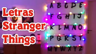 Letras para decoração de festa Stranger Things