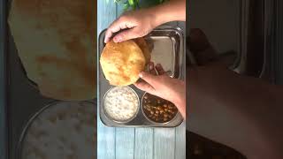 Weekend Treat: Savor a Thali with Chole Bhature, Lachha Pyaz, and Boondi Raita | #youtubeshorts