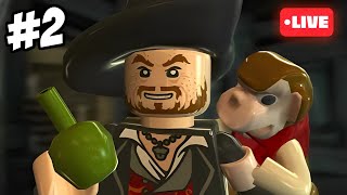 🔴 (LIVE) LEGO PIRATAS DO CARIBE: O VIDEO GAME - O BAÚ DA MORTE! #02