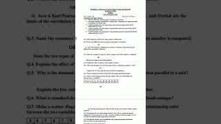 economics latest sample paper class 11 term 2 2022 #shorts #viral #trending