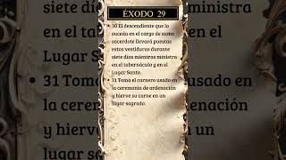 Éxodo 29, 30-31 #dios #biblia #versiculodeldia