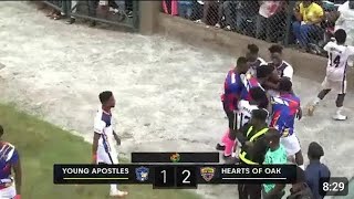 Video: Young Apostles 1-2 Hearts of Oak: Watch extended highlights of Hearts victory over debutants